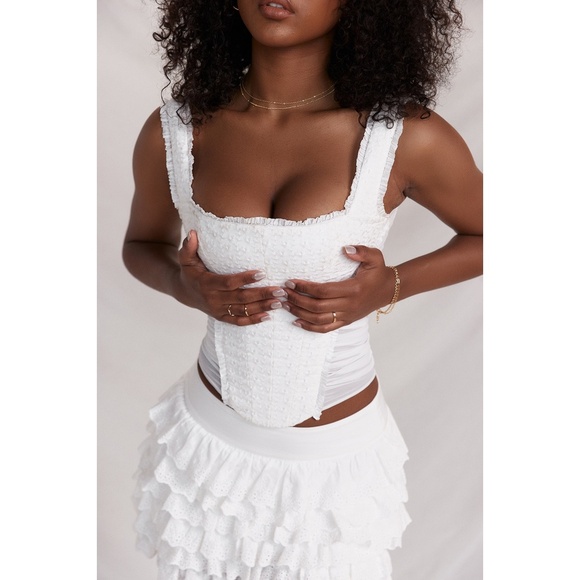 NEW House of CB Catalina Top White XS - Picture 4 of 17